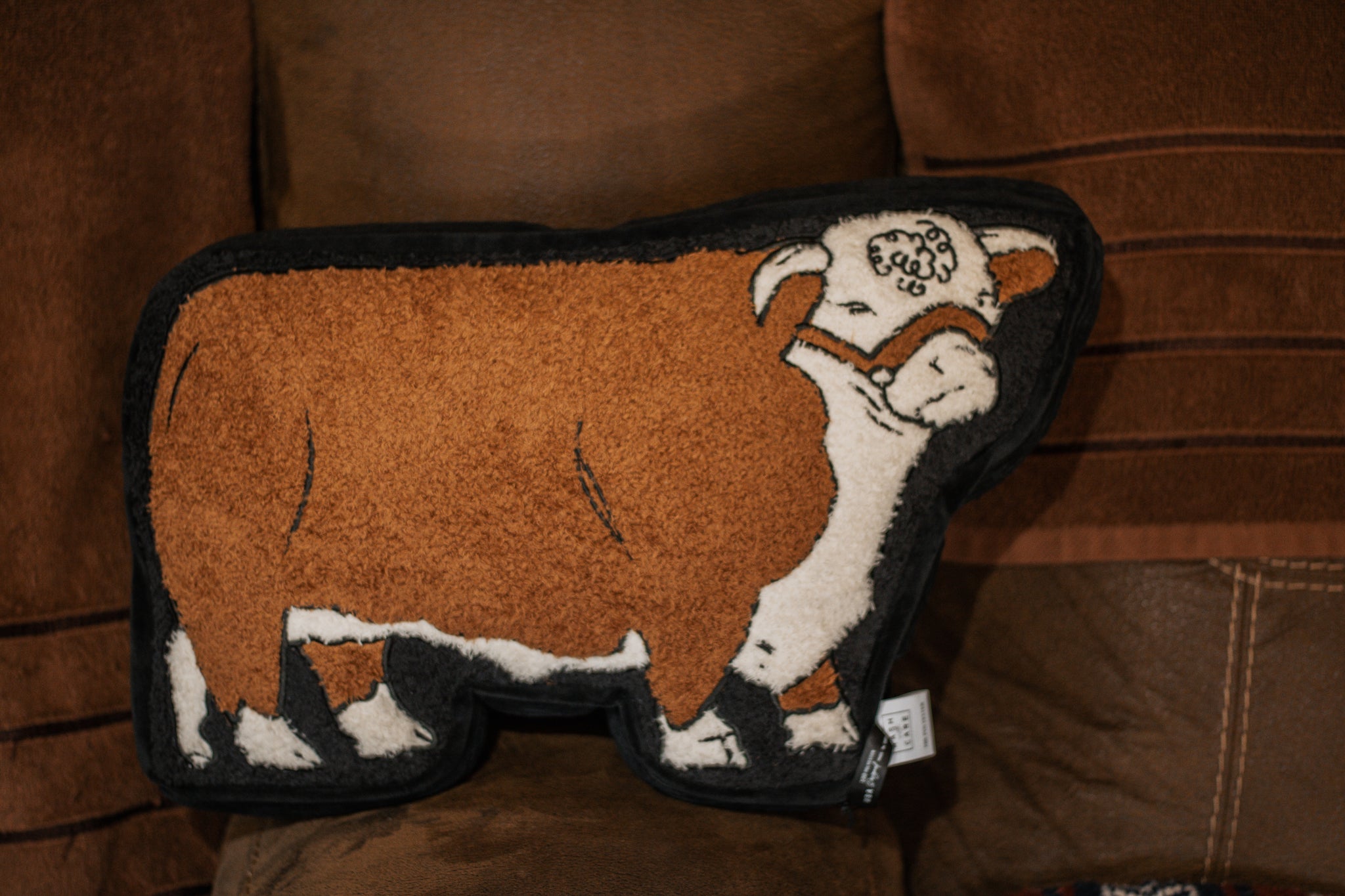 Hereford Cattle Talk Pillow