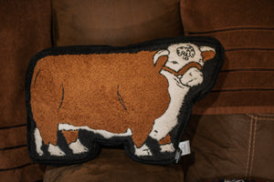 Hereford Cattle Talk Pillow
