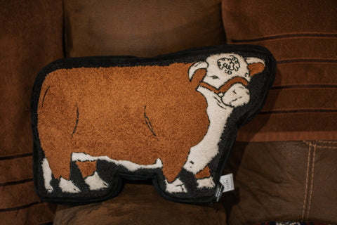 Hereford Cattle Talk Pillow