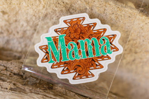 Mama Tooled Aztec Sticker