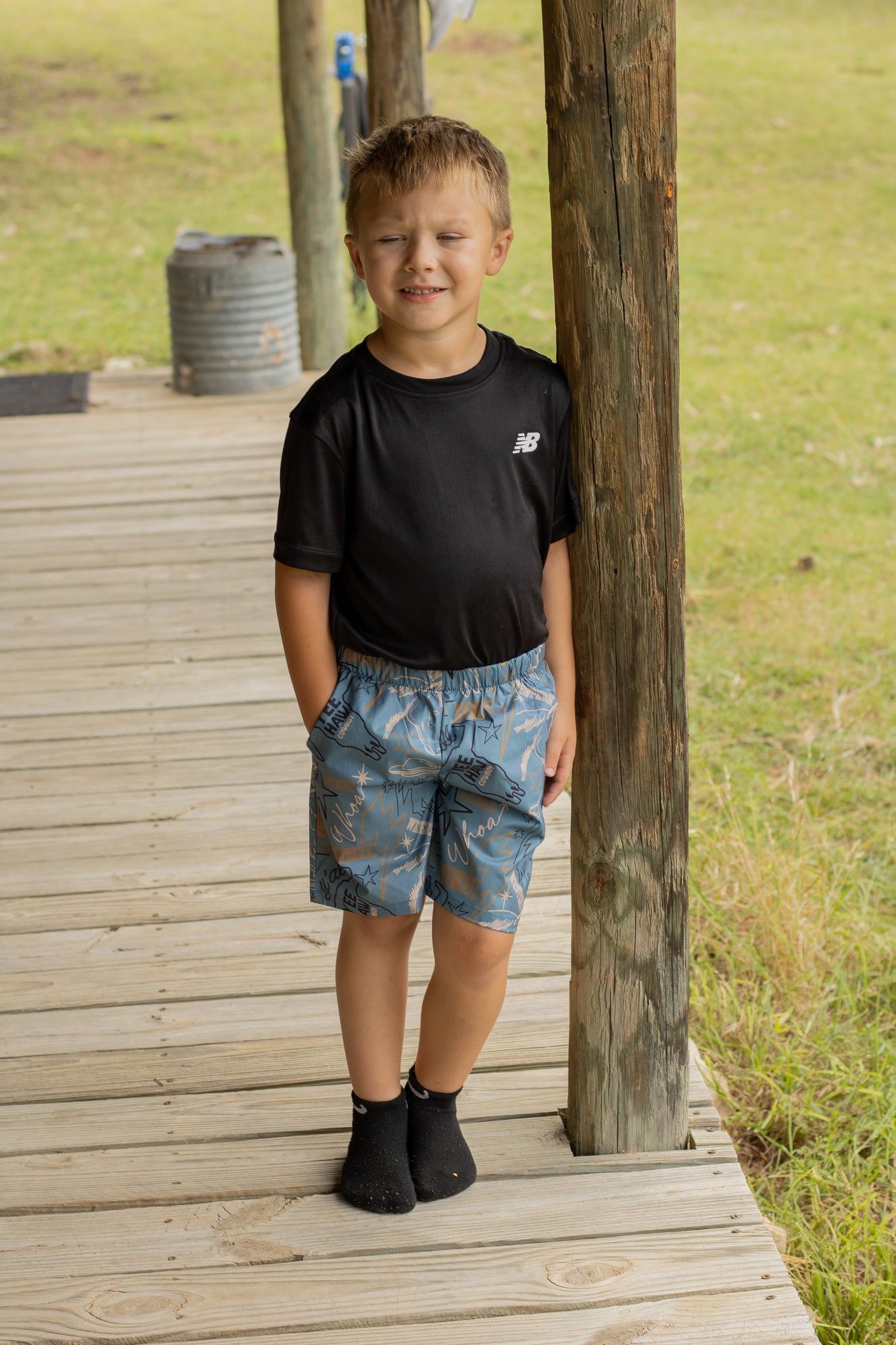 Knarly Cowboy Kids Shorts