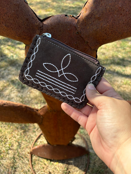 Boot Stich Coin Pouch