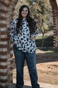 Cowprint Blouse