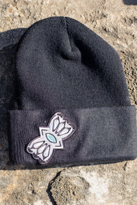 Black Turquoise Conch Beanie