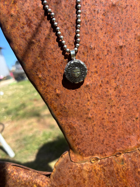 Tibet Abalone Sun Necklace