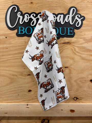 Longhorn Dish/Bathroom Towel