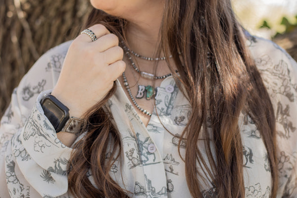 Sheer Desert Scene Button Up