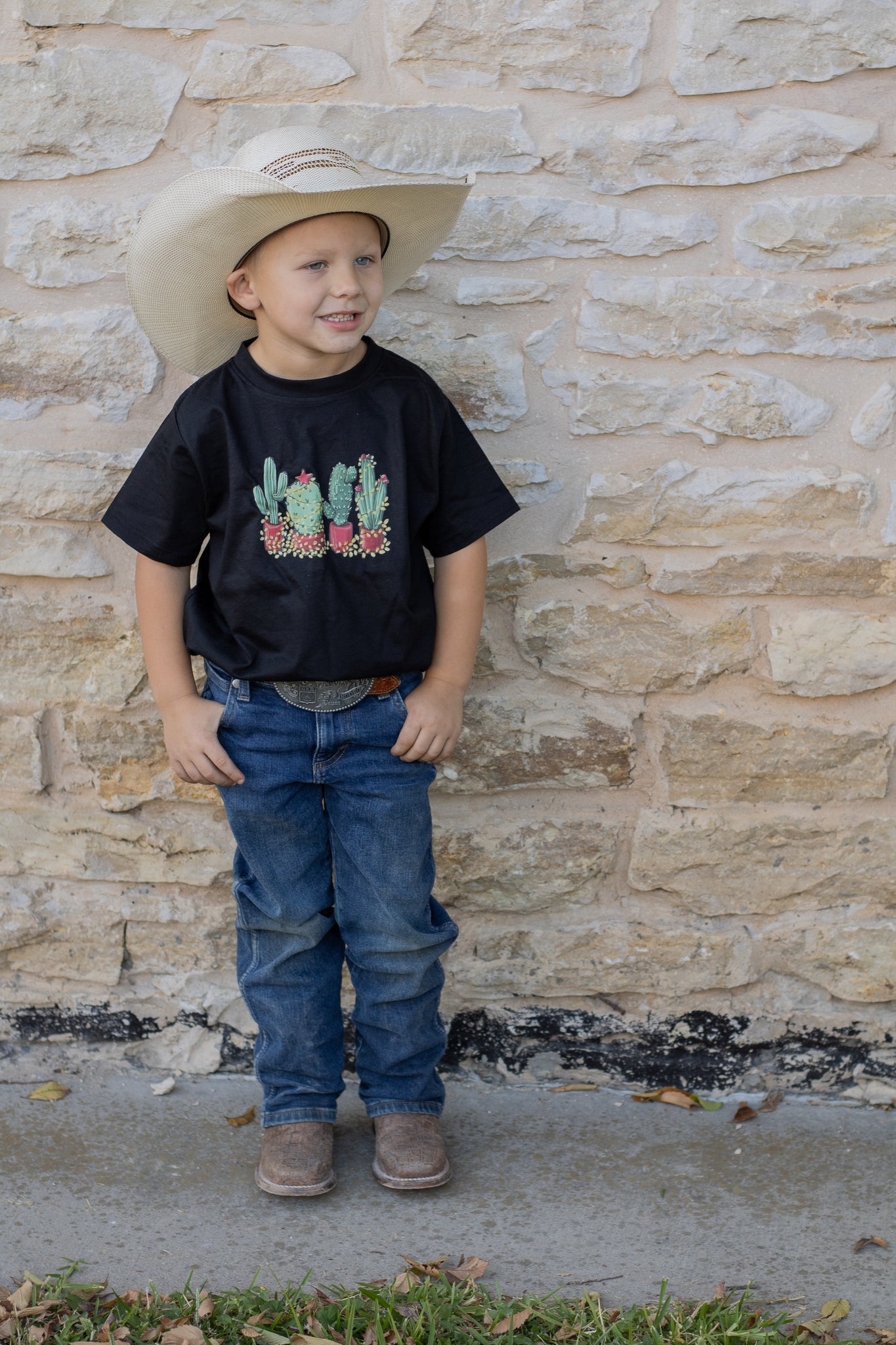 KIDS Lit Potted Cactus Tee