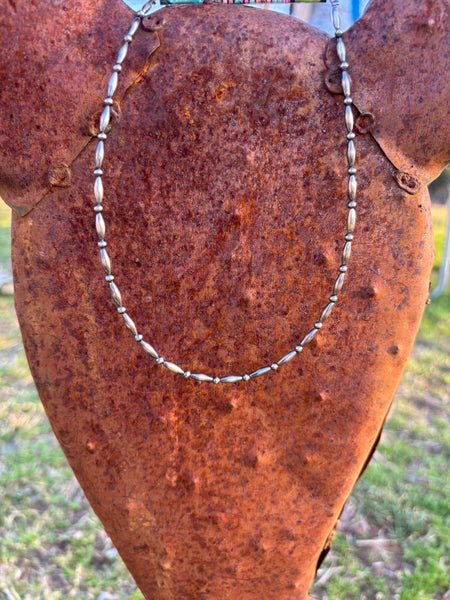 Torpedo Chocker & Sterling Silver Pearls