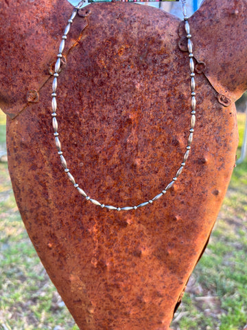 Torpedo Chocker & Sterling Silver Pearls