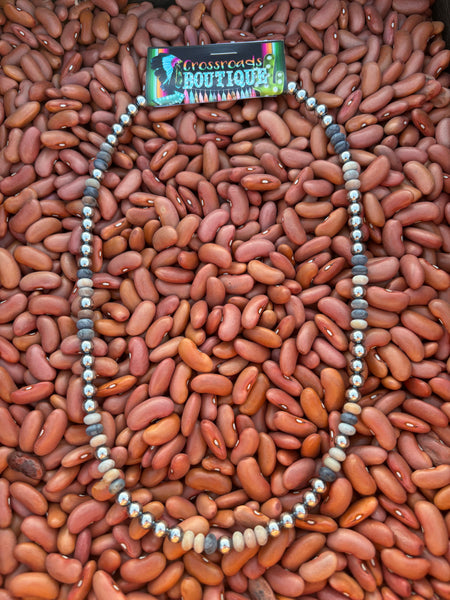 6MM Picasso Jasper Necklace