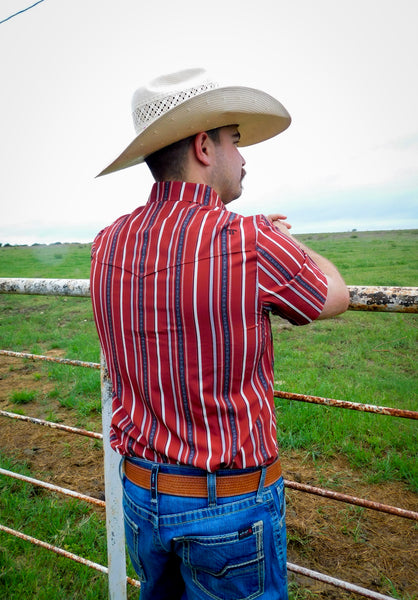 The Brooks Men in Red-SS Snap Shirt