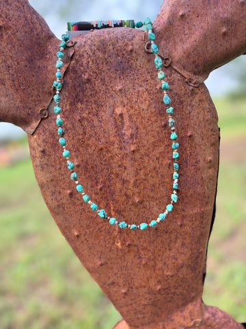 Small Turquoise Nugget Necklace