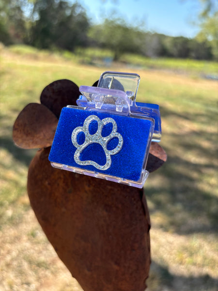 Pawprint Small Acrylic Claw Clip