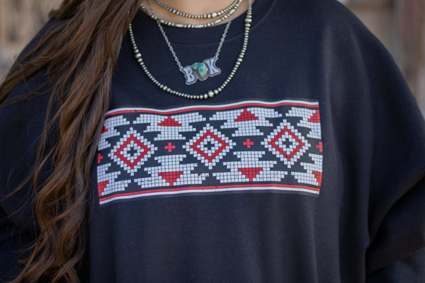 Loom Pattern Sweatshirt