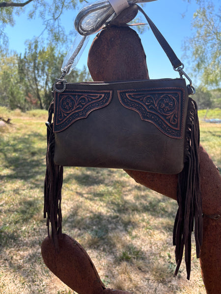 Tooled Corner Crossbody