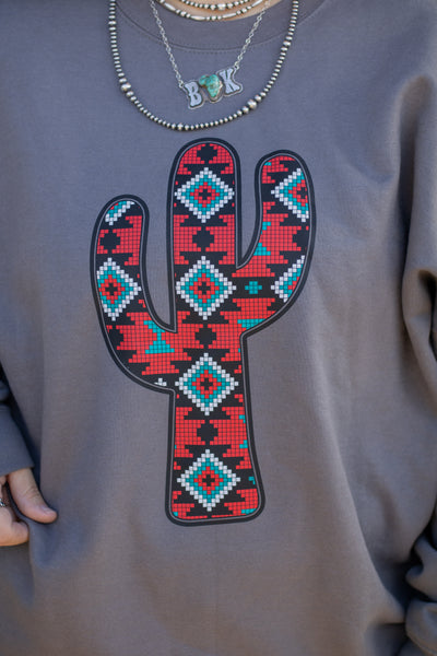 Loomed Cactus Sweatshirt