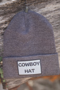 Charcoal Cowboy Hat Beanie