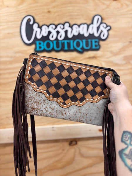 Checkered Crossbody