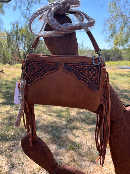 Tooled Corner Crossbody