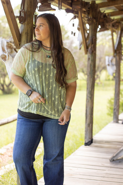 Cowtown Cutesy-Lime
